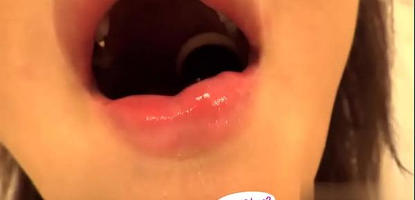  Japanese Asian Tongue Spit Face Nose Licking Sucking Kissing Handjob Fetish - More at fetish-master.net